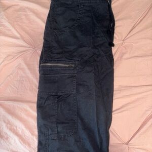Unisex Black Cargo Pants